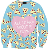 Printed Food Pizza Gothic Women Hoody