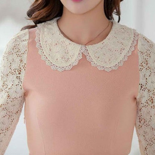 Korean Style Lace Collar Dress