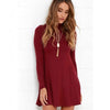 Turtleneck Knitting Casual Long Sleeve Dress