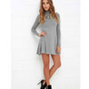 Turtleneck Knitting Casual Long Sleeve Dress