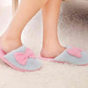 Lovely Bowknot Velvet Women Slipper