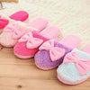 Lovely Bowknot Velvet Women Slipper