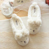 Cute Cartoon Sherpa Couple Slipper