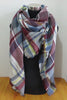 Winter Acrylic Cashmere Tartan Plaid Scarf