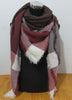 Winter Acrylic Cashmere Tartan Plaid Scarf