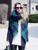 Winter Acrylic Cashmere Tartan Plaid Scarf