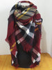 Winter Acrylic Cashmere Tartan Plaid Scarf