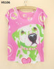 Cool Bulldog Printed Pattern Women Shirt