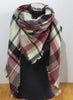 Winter Acrylic Cashmere Tartan Plaid Scarf