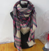 Winter Acrylic Cashmere Tartan Plaid Scarf